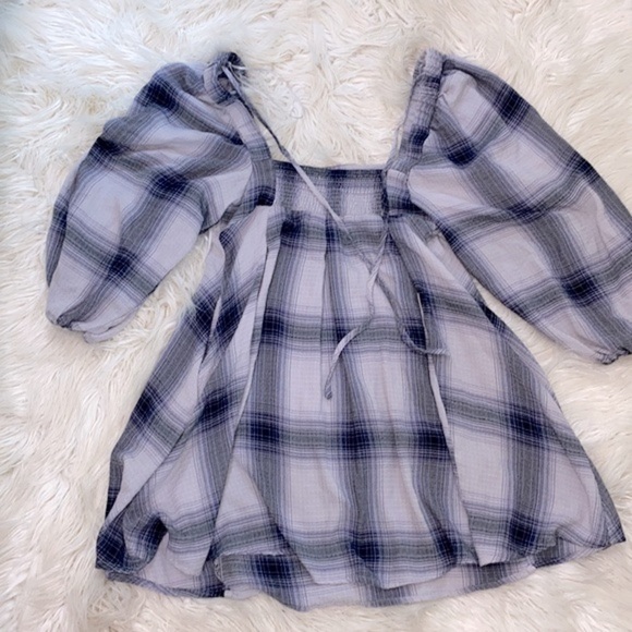 UO Urban Outfitters Lachlan flannel smocked dress in size small - Picture 8 of 9